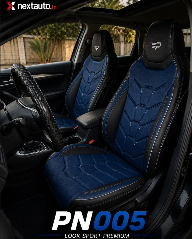Housses de siège auto Premium – Ensemble complet 5 places – PN005